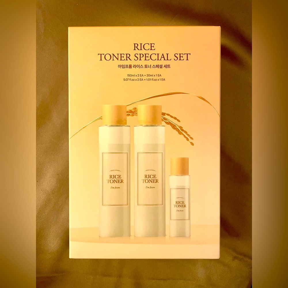 NEW EXP 4/2026! 3-PC Rice Toner Special Set I’m From Korean 150 mL X 2•30mL X 1